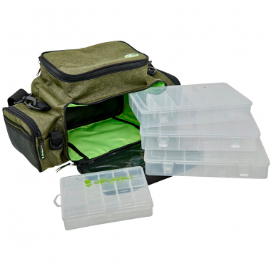 Gunki Overtake Box Bag-Front Stripes