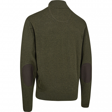 Harrington ½-Zip Knitted Jumper Men (Forest Ember Melange)