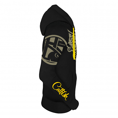 Hotspot Fishing Mania CatFish Hoodie Men (Black)