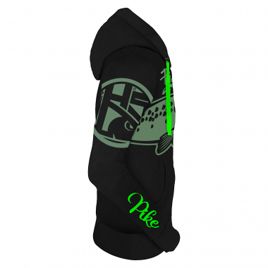 Hotspot Fishing Mania Pike Hoodie Men (Black)