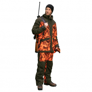 il Lago Prestige Driven Hunt Jacket Keiler Pro Men (Olive/Orange Camouflage)