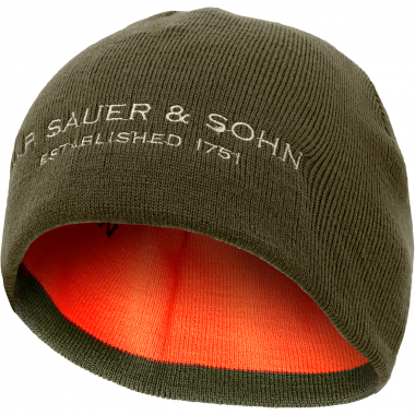 J.P. Sauer & Sohn Reversible Beanie Unisex (Green/Orange)