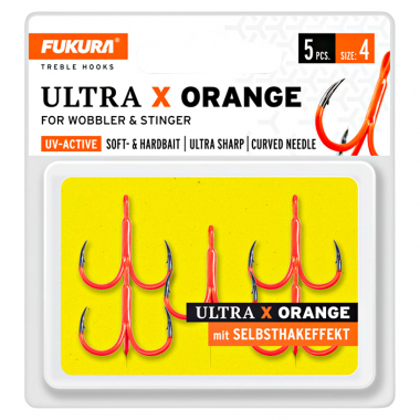 Lieblingsköder Fukura Ultra X Drillinge (orange)