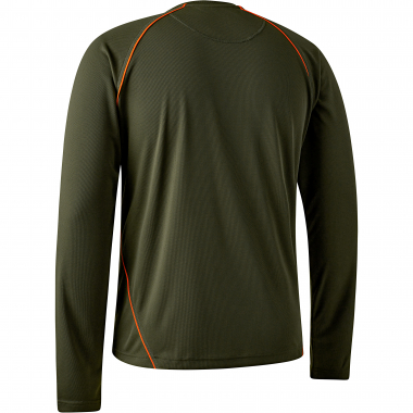 Men's Chamois Long Sleeve T-Shirt Men (Forest Green)