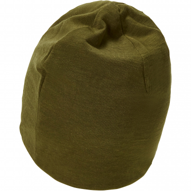 Merino Wool Beanie Unisex (Olive Green)