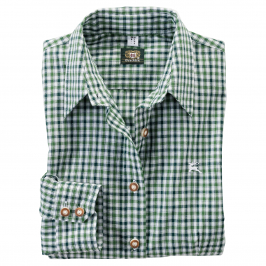 OS Trachten Grovo 1/1 Sleeve Blouse Women (Dark Green)
