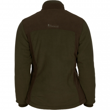 Pinewood Harriette Padded Fleece Jacket Women (Green/Suede Brown)