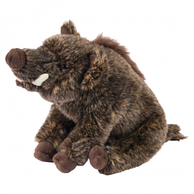 Plush toy boar sitting (large)