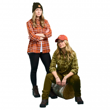 Women's Felicia Flannel Blouse (Olive)
