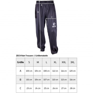 Zeck Rain Trousers (Black)