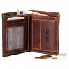 Akah Big Five Wallet, Portrait (Brown) 