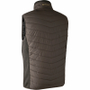 Moor Padded Waistcoat Men, With Knit (Brown Leaf) 
