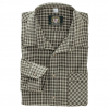 OS Trachten Men's Longsleeve Shirt (olive green checkered)