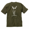T-Shirt ‘Red Deer’ Men (Olive) Sz. L 