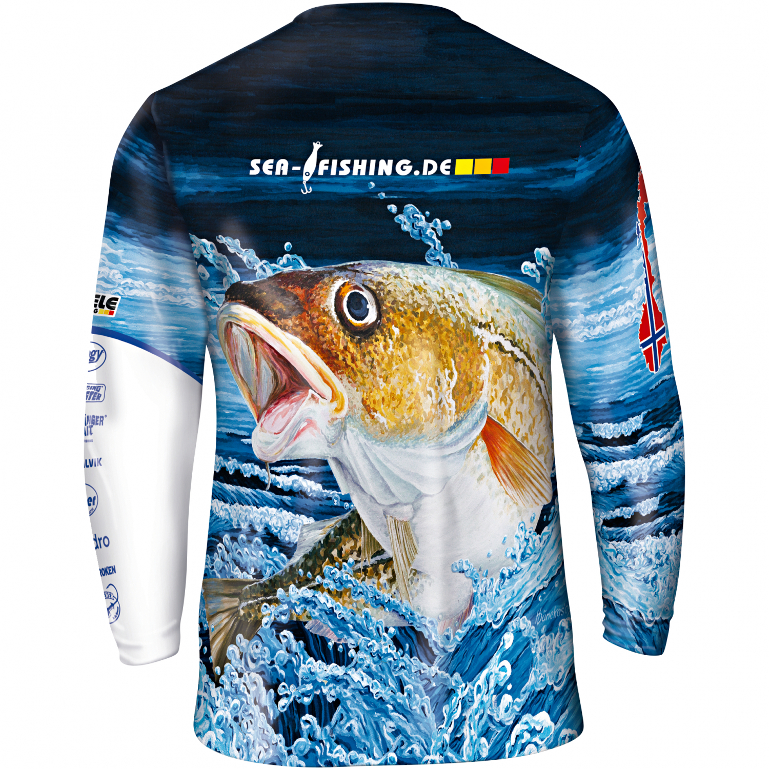 Eisele Unisex UV fishing shirt longsleeve codfish 