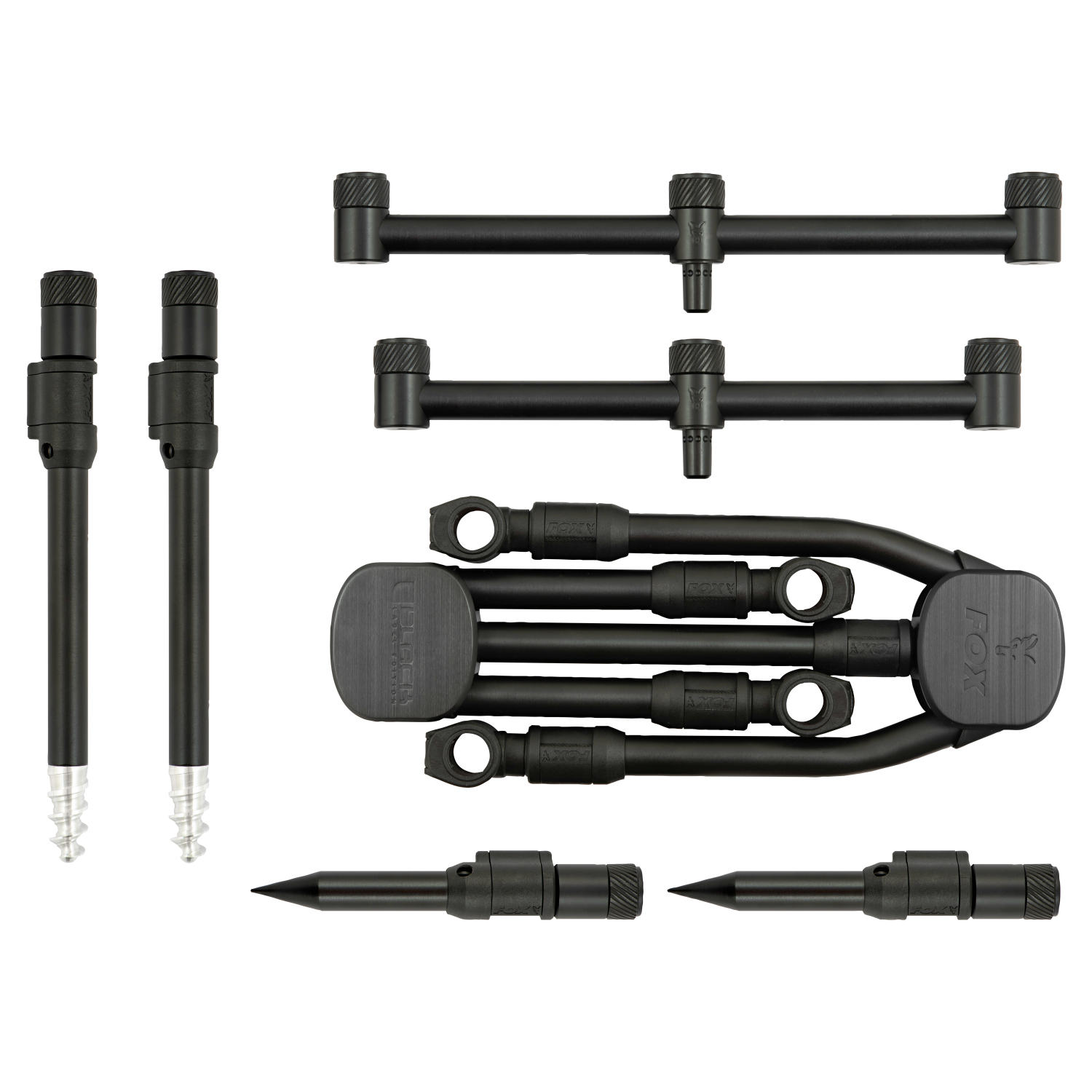 Fox Carp Rod Pod Black Label QR 3 Complete Kit 