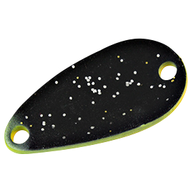 FTM Trout Spoon Bee (Yellow/Black Glitter UV) 