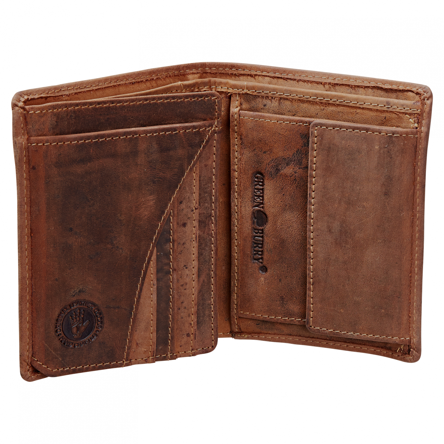 Green Burry Vintage Animal Wallet Wild Boar (Leather) 