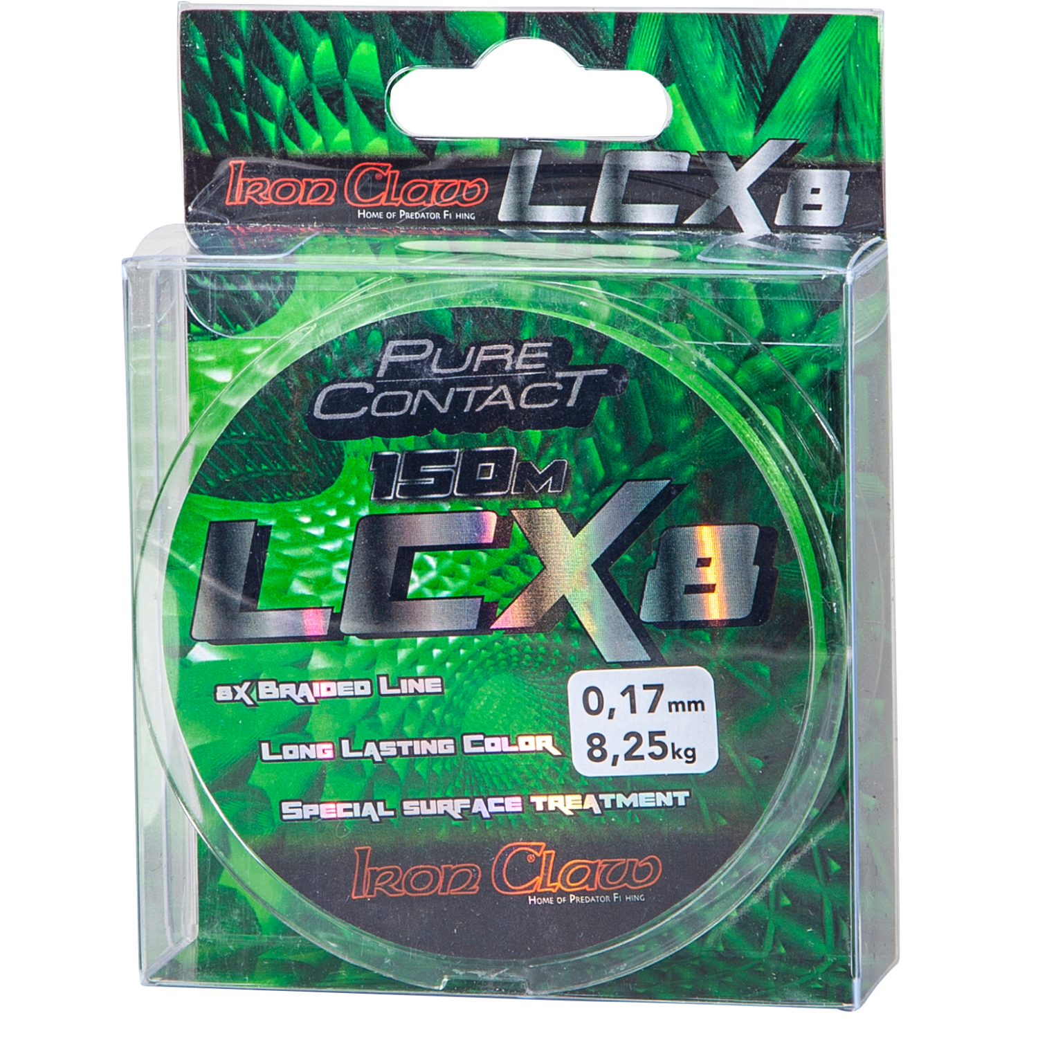 Iron Claw Fishing line Pure Contact LCX8 (green) 