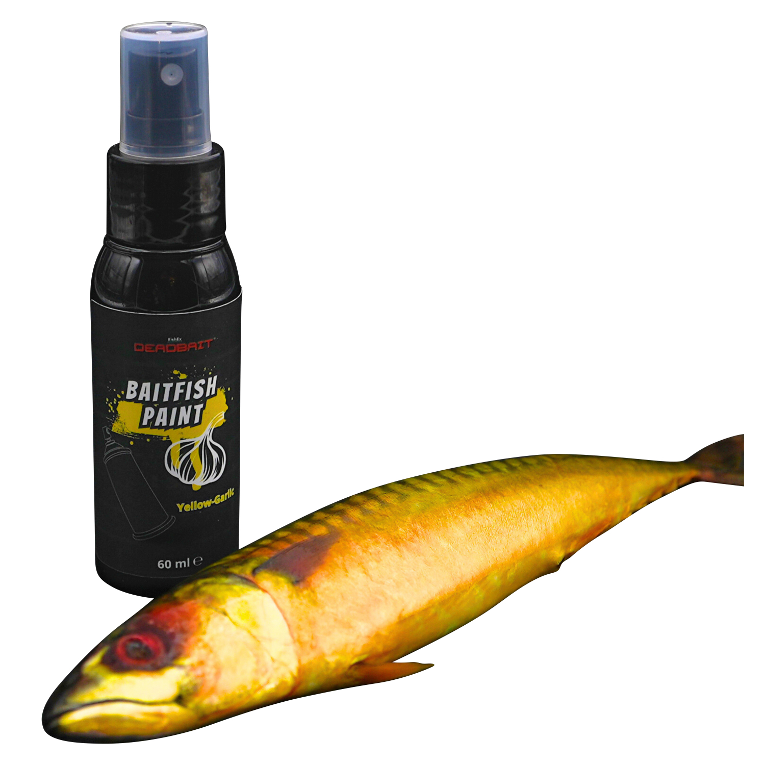 Koederfischking FishEx DEADBAIT® Baitfish PAINT, Yellow Garlic 