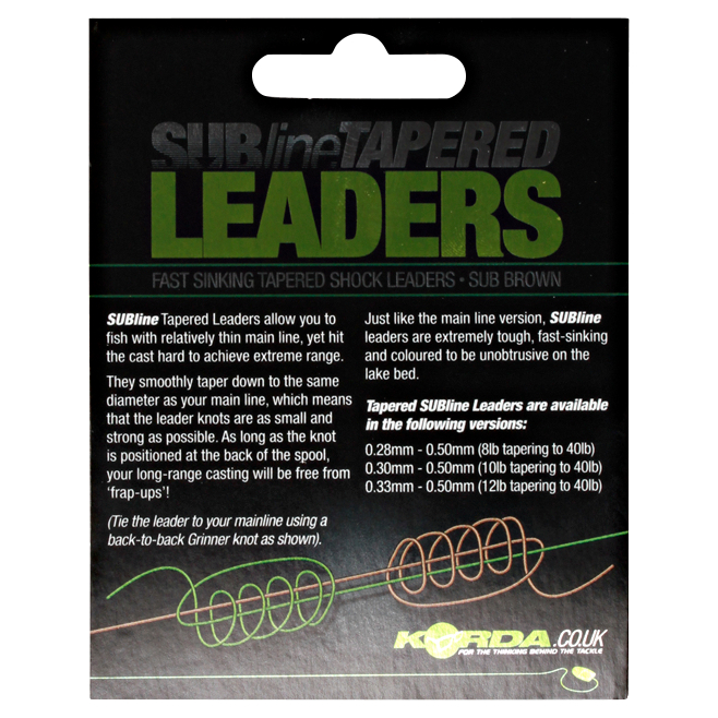 Korda Fishing Line Subline (tapered) 