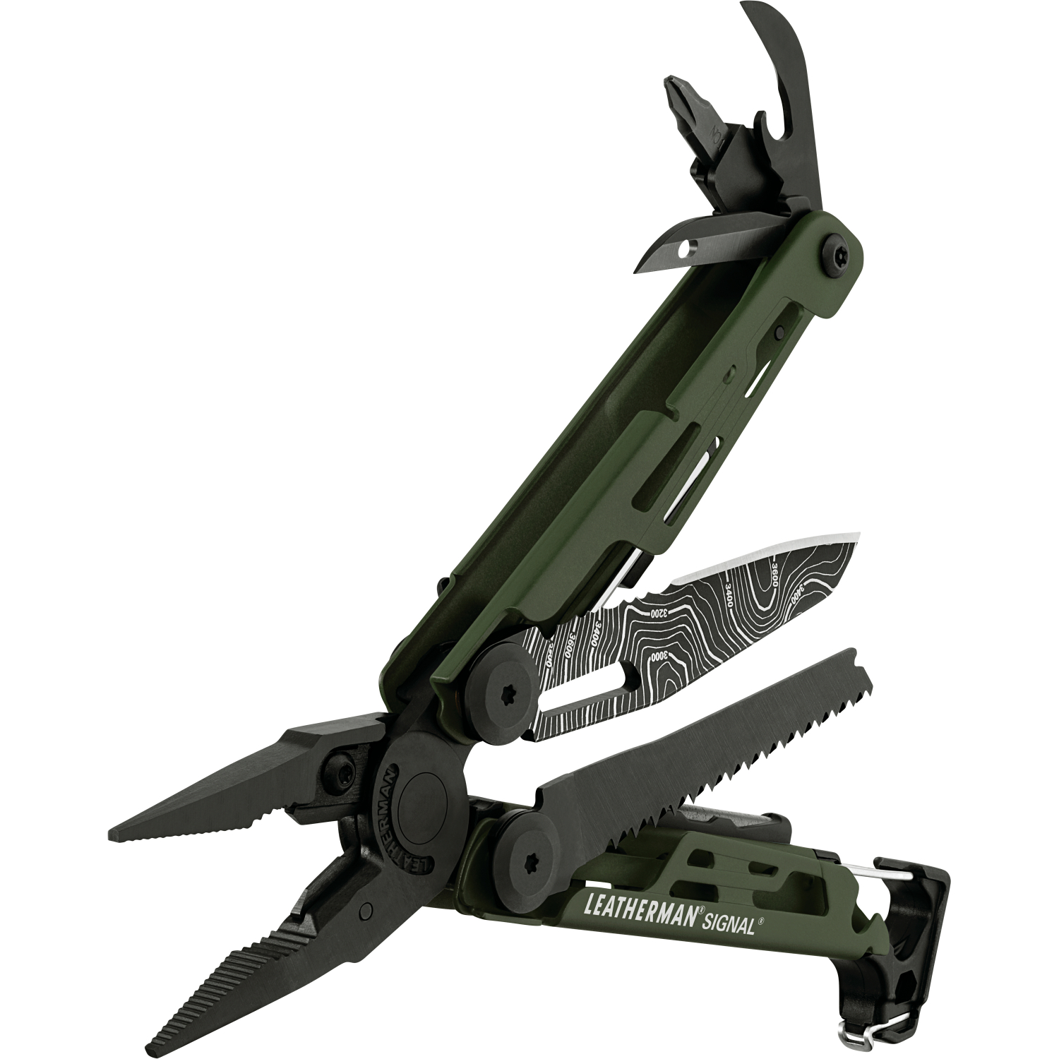 Leatherman Knife Signal Green Topo 