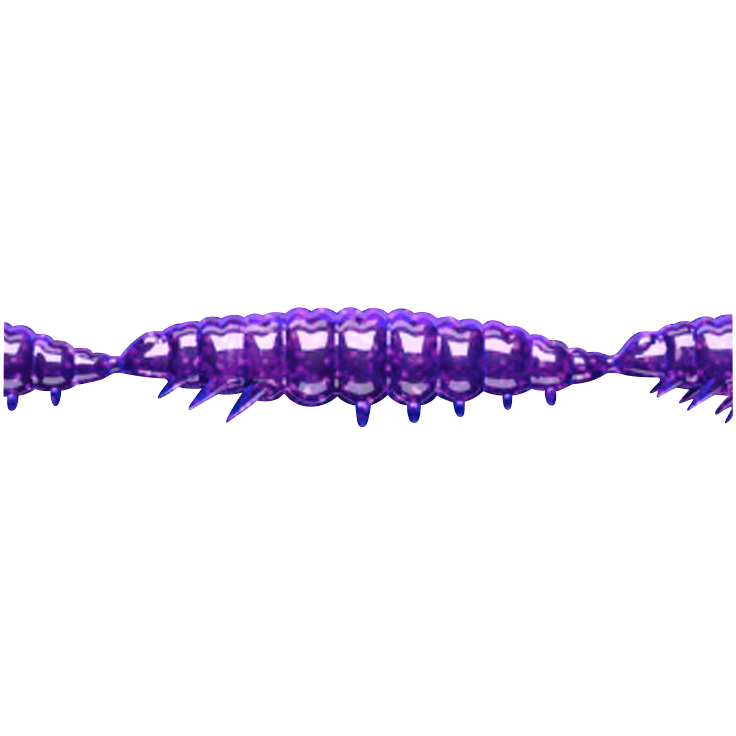 Libra Lures Larva Multi (Purple White Glitter) 