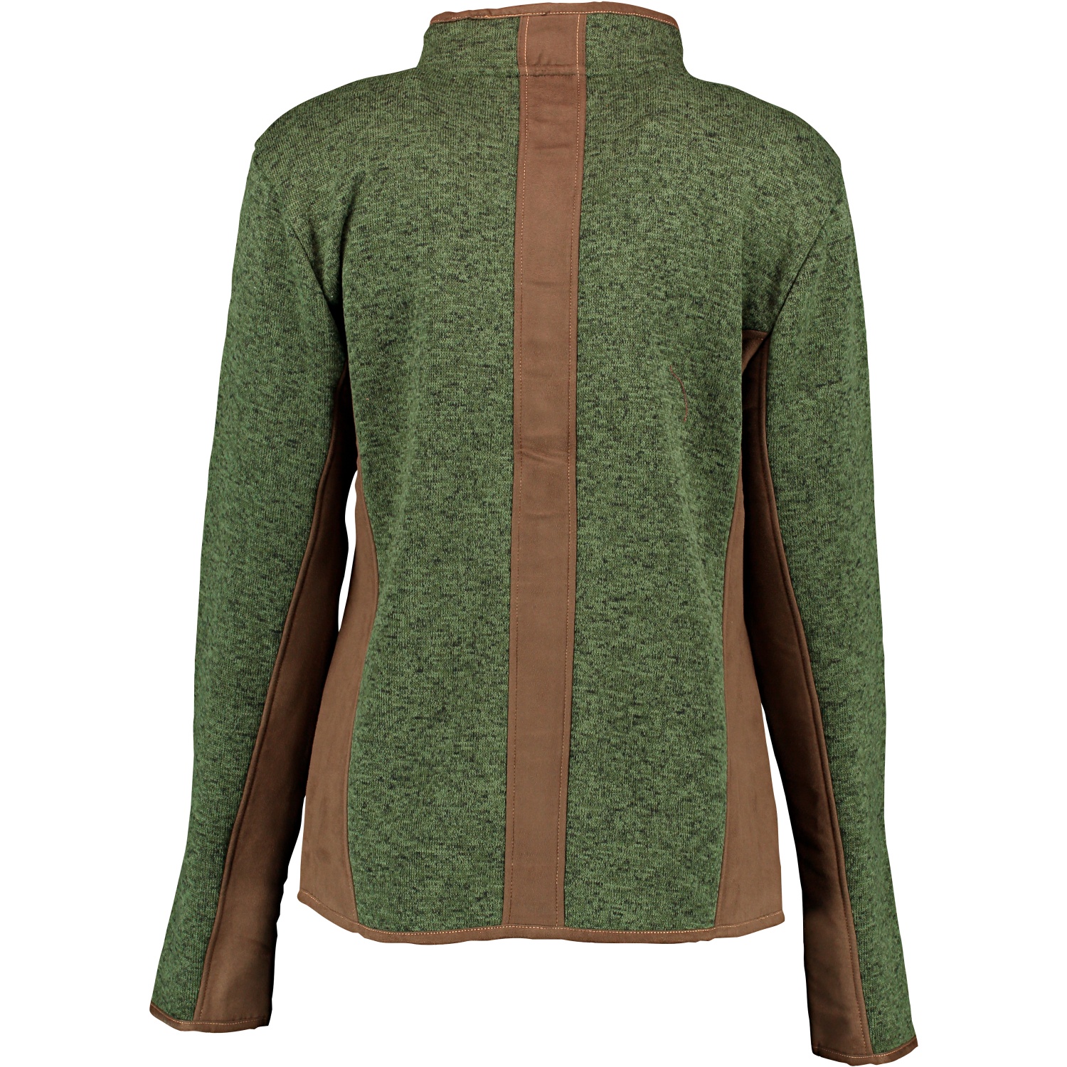 OS Trachten Women's jacket knitted fleece leather (green) 