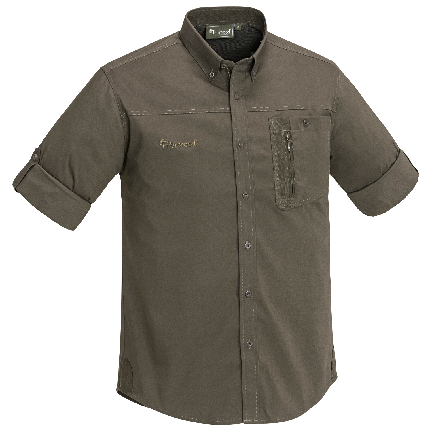 Pinewood Men's Hunting Shirt Tividen Tc-Strech Insect-Stop (brown) 