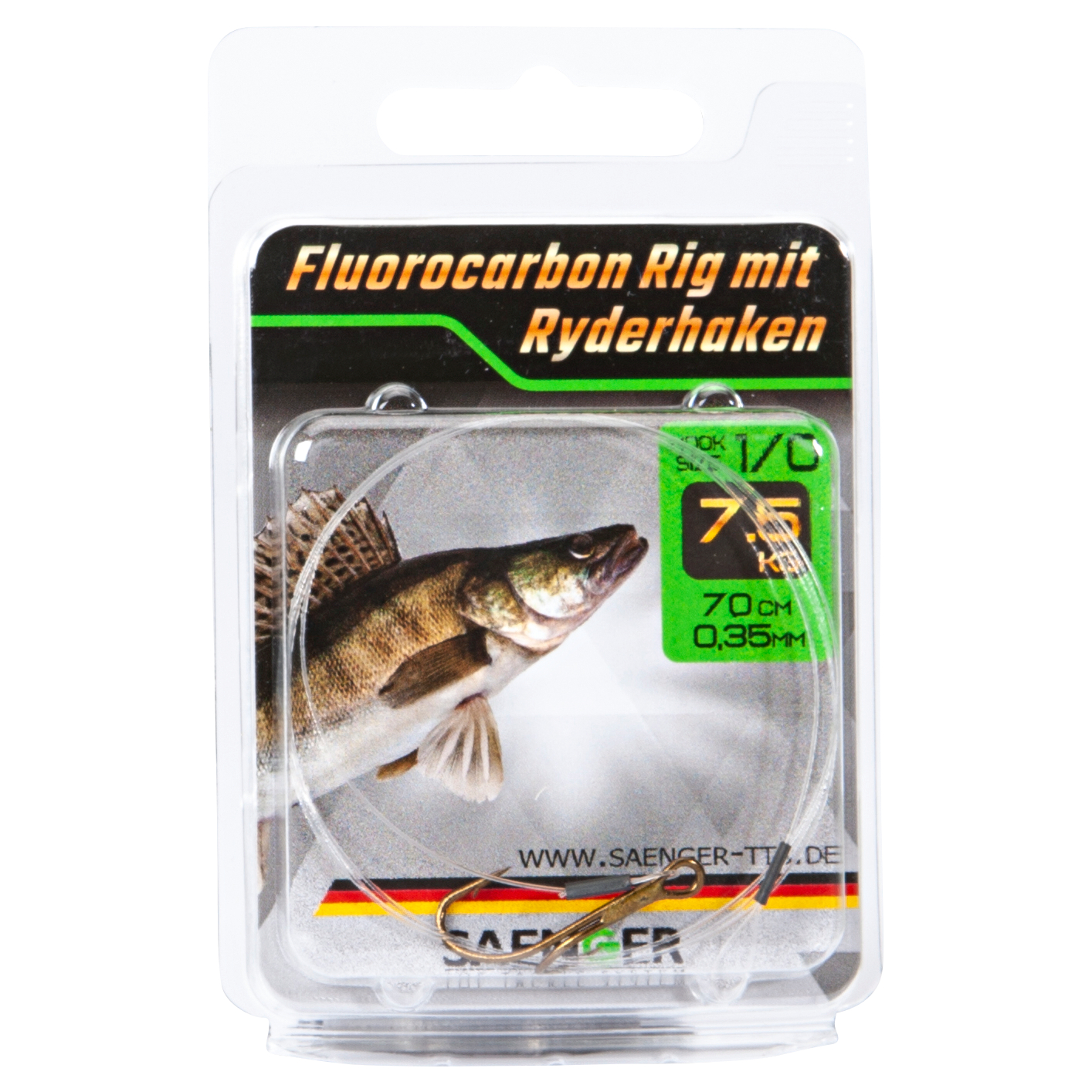 Sänger Fluorocarbon Leader with Ryder Hook 
