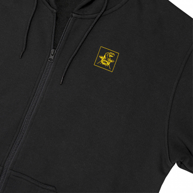 Black Cat Cat Zipper (Black)