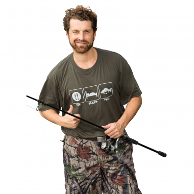 "Eat Sleep Fish" T-Shirt Men (Olive)