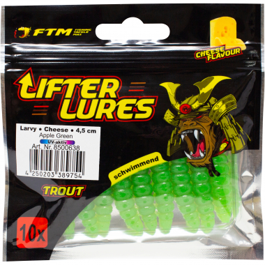 FTM Lifter Lures Larvy, Apple Green