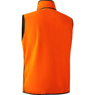 Gamekeeper Fleece Vest For Men, Reversible (Safety Orange)