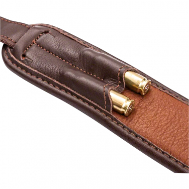 Gun sling leather brown