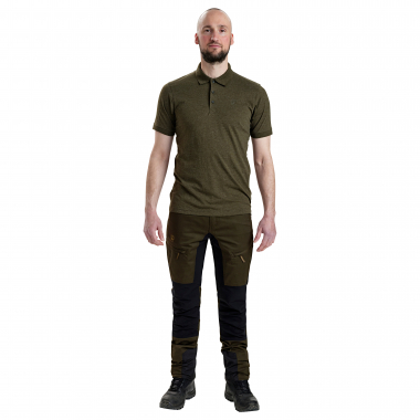 Gunnar Polo Shirt Men (Adventure Green Melange)