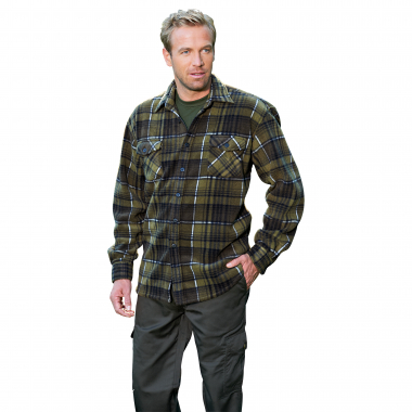 il Lago Prestige Men's Fleece Lumberjack Shirt Valley
