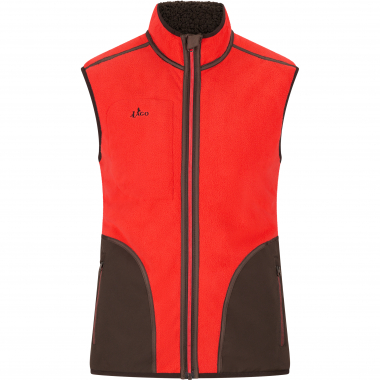 il Lago Prestige Teddy Fleece Waistcoat Men (Brown/Red)