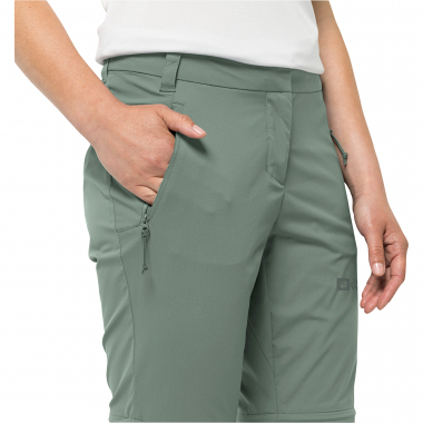 Jack Wolfskin Glastal Zip Off Pants W Women (Picnic Green)