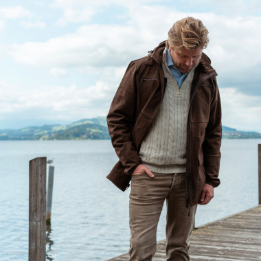 Loden Jacket HUBI Men (Brown)
