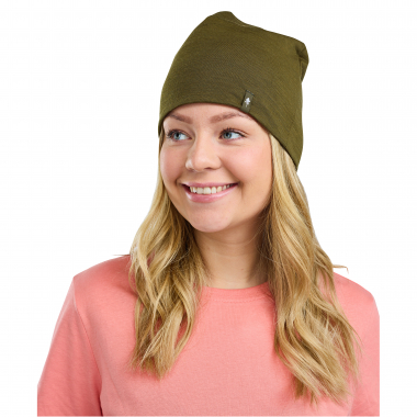 Merino Wool Beanie Unisex (Olive Green)