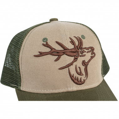 Mesh Cap ‘Deer’ Unisex (Beige/Olive)