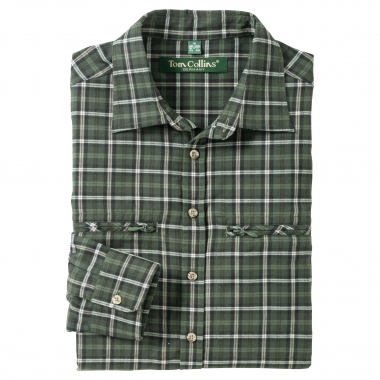 OS Trachten Men's Longsleeve Shirt (checkered)