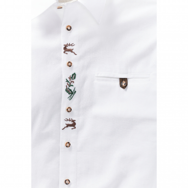OS Trachten OS Trachten long sleeve shirt with embroidery