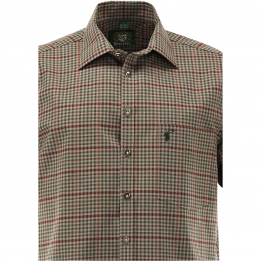 OS Trachten Shirt 1/2 Sleeve Slim Fit Men (Olive)