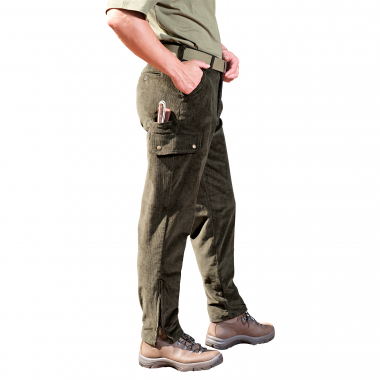 Percussion Unisex Cord Velvet Wedge Trousers