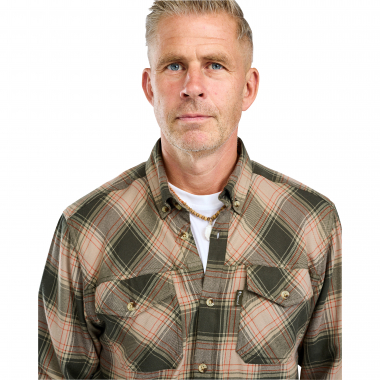 Pinewood Finnveden Forest Flannel Shirt Men (Olive/D.Green)