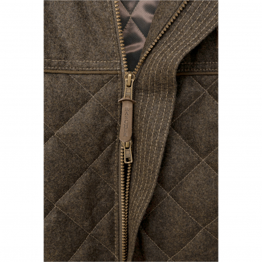 Quilted Loden Waistcoat ‘Ludwig’ Men (Olive Grey Melange)