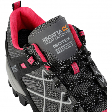 Samaris III Low Hiking Boots Women (Dark Steel / Pink Potion)