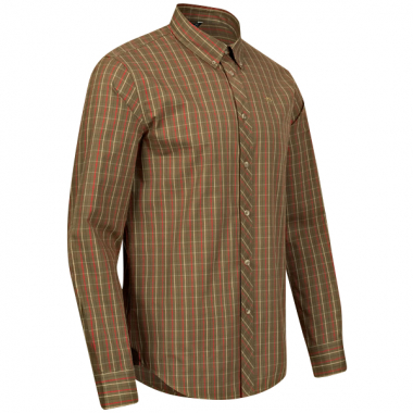 Tristan 22 Shirt Men (Dark Olive/Red)